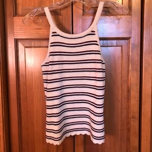 Striped Sweater Tank Top